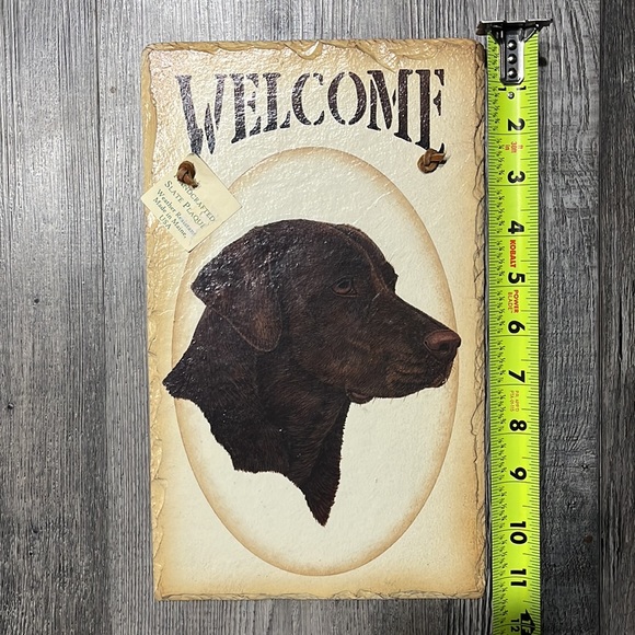 Chocolate Lab -Welcome slate sign - Picture 2 of 4